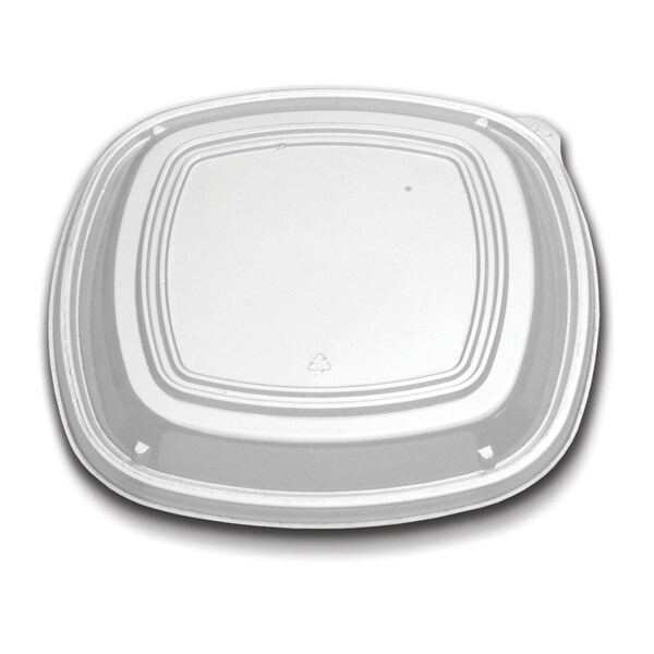 Forum Forum 10.25 Clear Low Dome Vented Square Dome Lid, PK160 CL213-100-1 - main